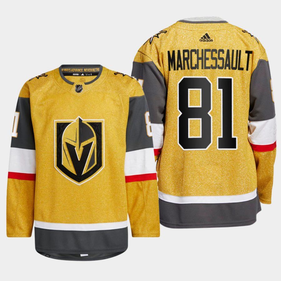 men golden knights jonathan marchessault 2022 23 authentic home gold jersey