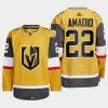 men golden knights michael amadio 2022 23 authentic home gold jersey