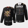 men golden knights william carrier warmups 2023 pride knight black jersey