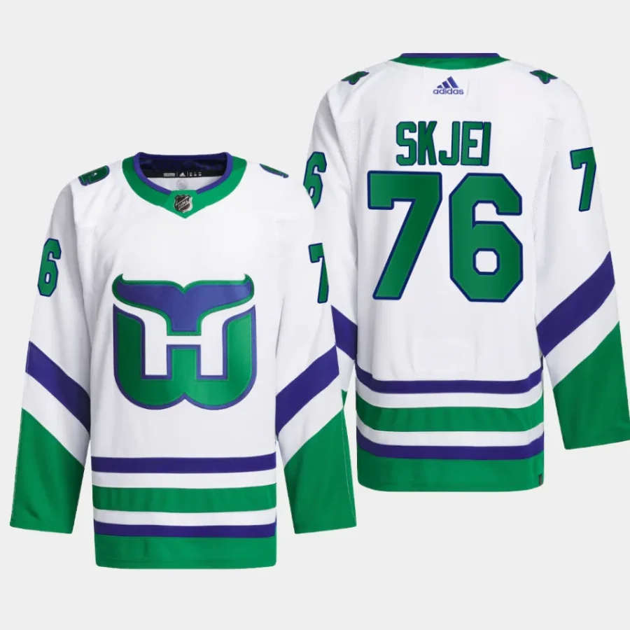 men hurricanes brady skjei primegreen whalers white jersey