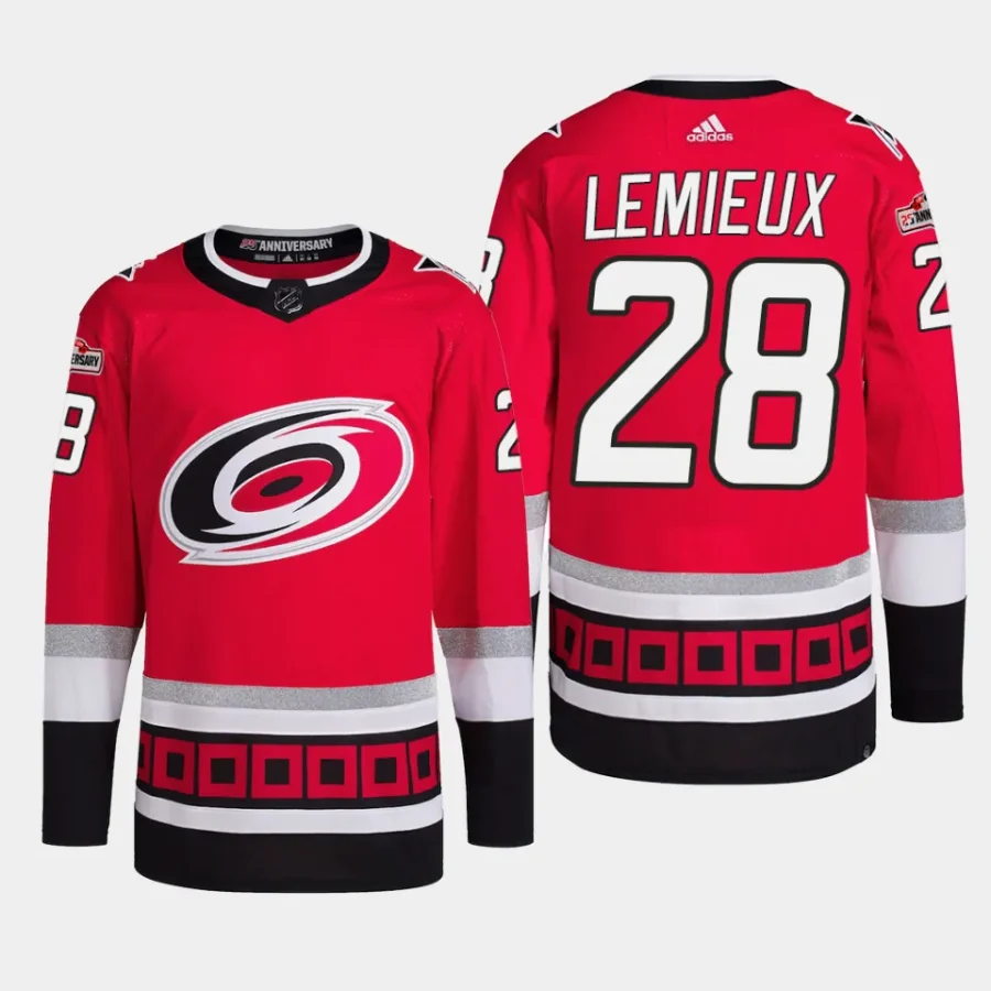 men hurricanes brendan lemieux primegreen home authentic pro red jersey