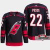 men hurricanes brett pesce 2022 23 25th anniversary authentic home black jersey