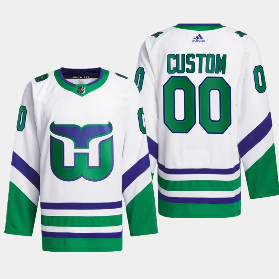 men hurricanes custom primegreen whalers white jersey