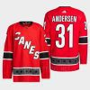 men hurricanes frederik andersen 2022 authentic primegreen reverse retro 2.0 red jersey