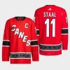 men hurricanes jordan staal 2022 authentic primegreen reverse retro 2.0 red jersey