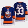 men islanders zdeno chara 2022 primegreen authentic pro home royal jersey