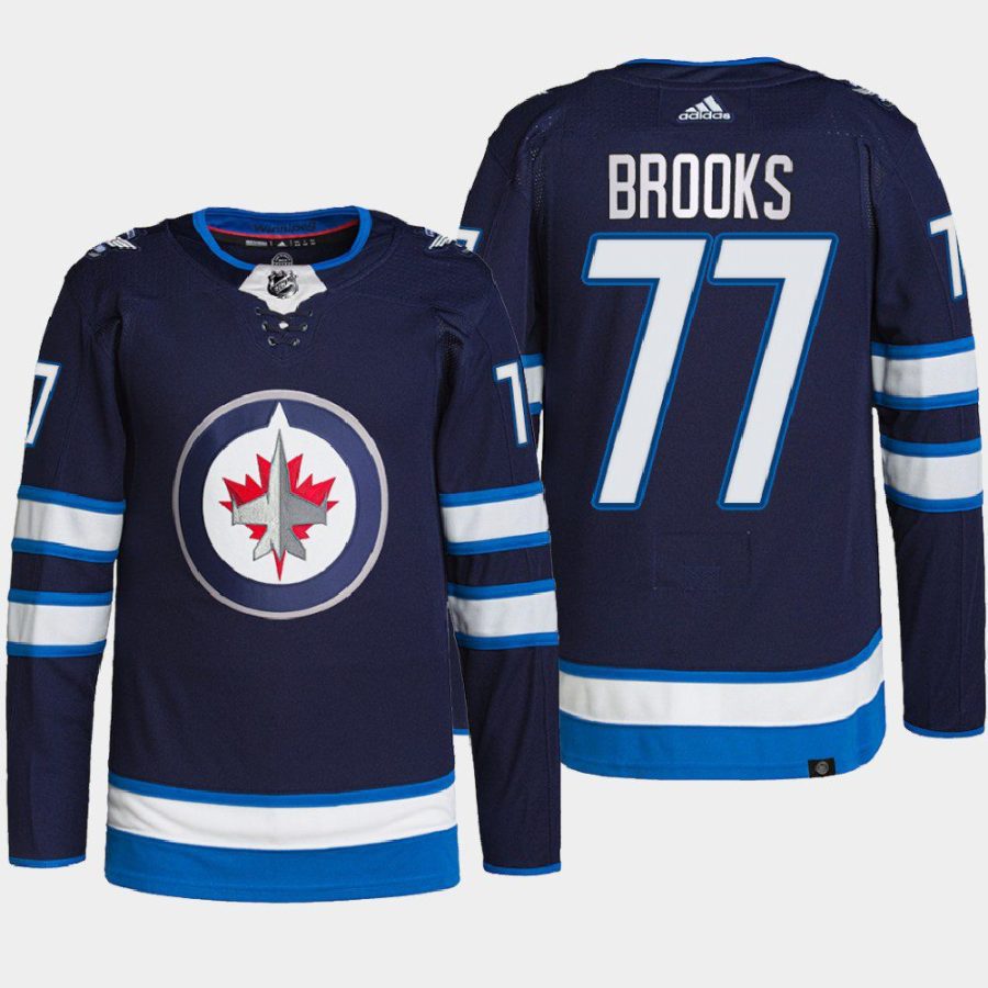 men jets adam brooks 2022 primegreen authentic pro home navy jersey