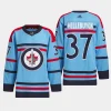 men jets connor hellebuyck 2023 24 primegreen rcaf centennial authentic light blue jersey