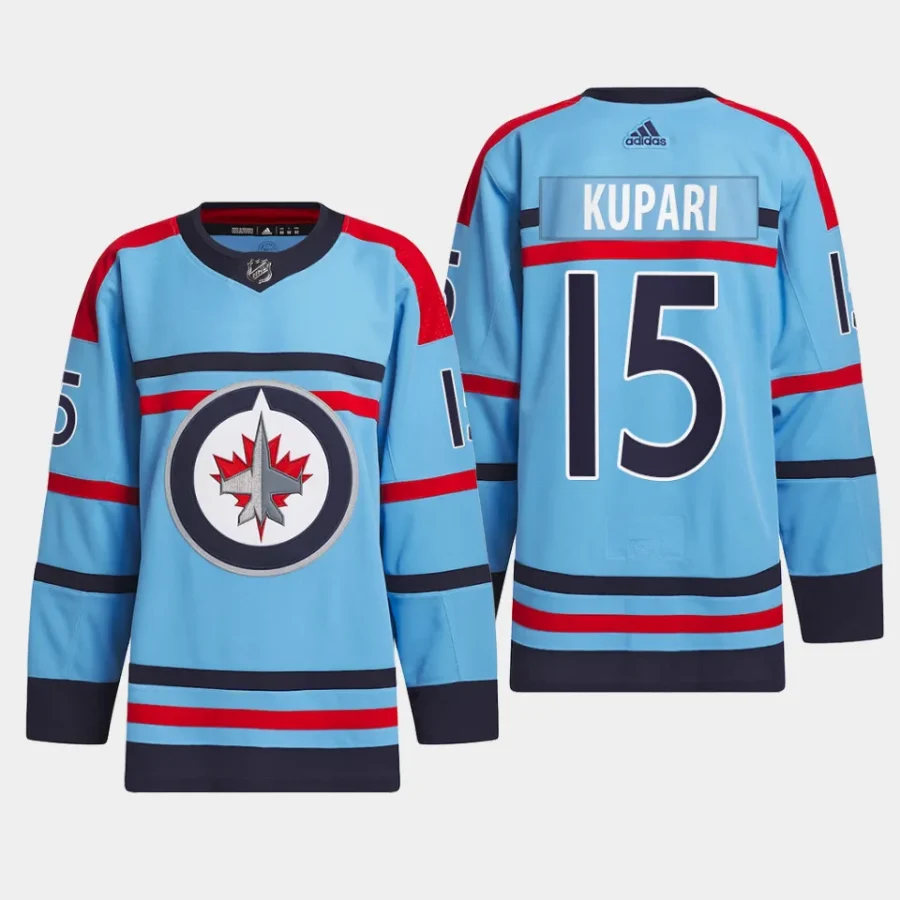 men jets rasmus kupari 2023 24 primegreen rcaf centennial authentic light blue jersey