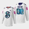 men kraken custom 2022 warmup pride night white jersey