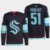 men kraken derrick pouliot 2022 primegreen authentic pro home navy jersey