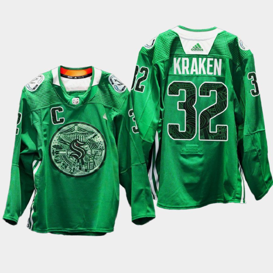 men kraken eco conscious green night 2022 green jersey