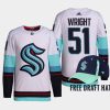 men kraken shane wright men 2022 nhl draft authentic primegreen away white jersey