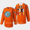 men kraken vince dunn 2022 warmup indigenous people night orange jersey