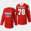 men la kings alex laferriere specialty 2023 x mas holiday red jersey