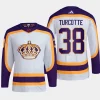 men la kings alex turcotte primegreen reverse retro authentic pro white jersey