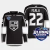 men la kings kevin fiala authentic pro 2023 nhl global series primegreen black jersey