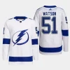 men lightning austin watson primegreen away authentic pro white jersey