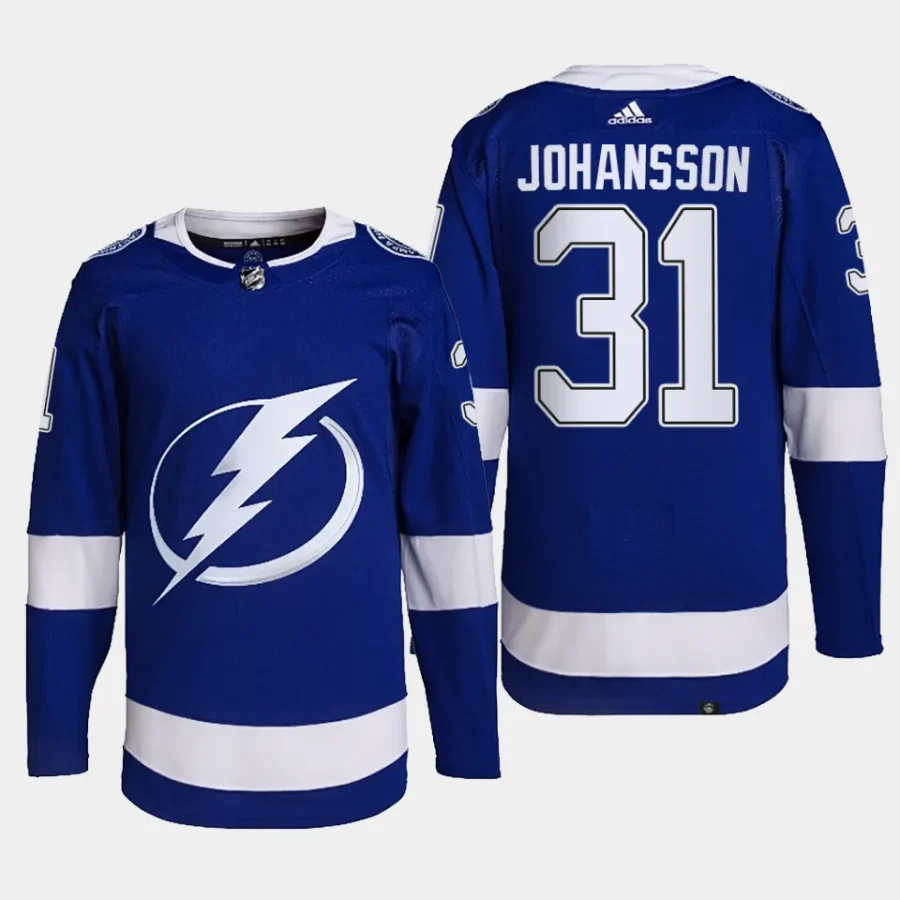 men lightning jonas johansson primegreen home authentic pro blue jersey