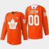 men maple leafs custom 2022 warmup every child matters orange jersey