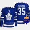 men maple leafs ilya samsonov 2022 authentic the king borje patch blue jersey