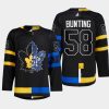 men maple leafs michael bunting 2022 drew house split edition alternate black jersey