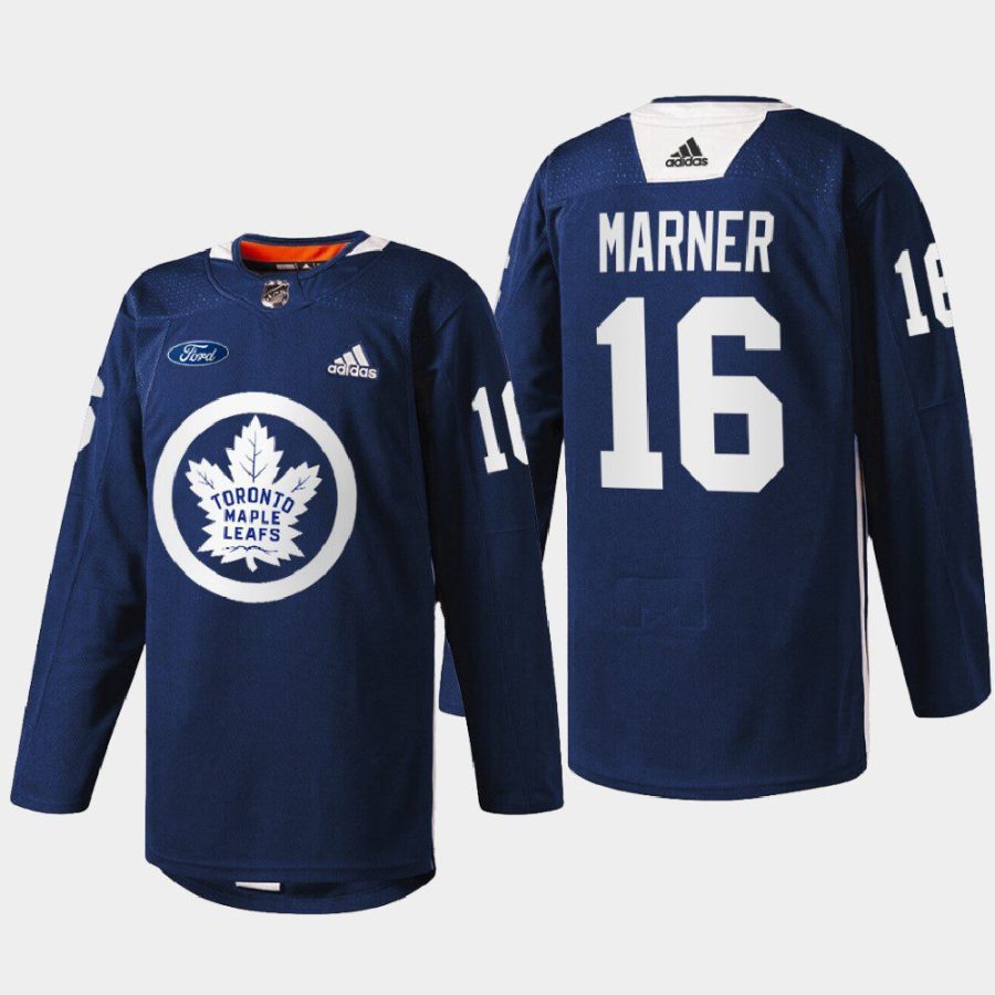 men maple leafs mitch marner 2022 warm up primary logo navy jersey