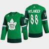 men maple leafs william nylander 2022 warm up st. patrick green jersey