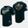 men minnesota wild pro standard classic green mesh v neck t shirt