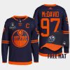 men oilers connor mcdavid authentic 2022 pacific conference champions navy jersey