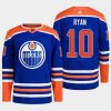 men oilers derek ryan 2022 23 primegreen authentic home royal jersey