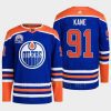 men oilers evander kane 2022 primegreen lee ryan hall of fame patch royal jersey