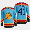 men panthers anthony stolarz authentic pro reverse retro 2.0 primegreen blue jersey