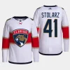 men panthers anthony stolarz primegreen away authentic pro white jersey