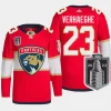 men panthers carter verhaeghe authentic primegreen 2023 stanley cup final home red jersey