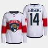 men panthers grigori denisenko primegreen away authentic pro white jersey