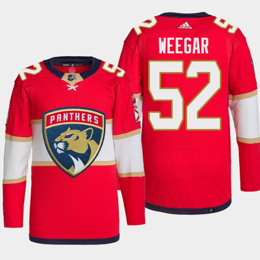 men panthers mackenzie weegar home primegreen authentic red jersey