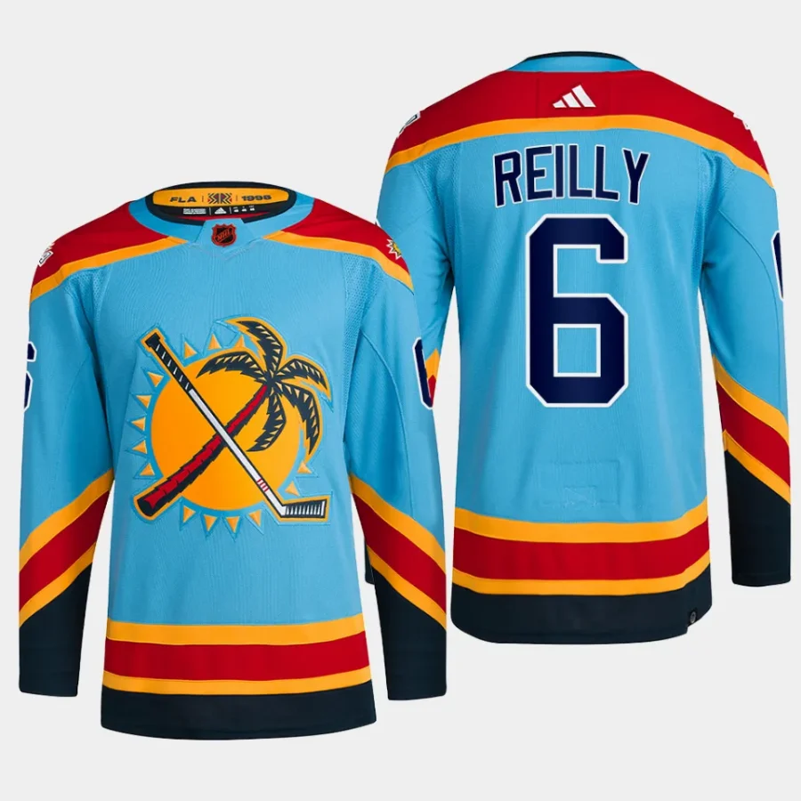 men panthers mike reilly authentic pro reverse retro 2.0 primegreen blue jersey