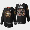 men penguins brock mcginn 2023 warmup black hockey history black jersey