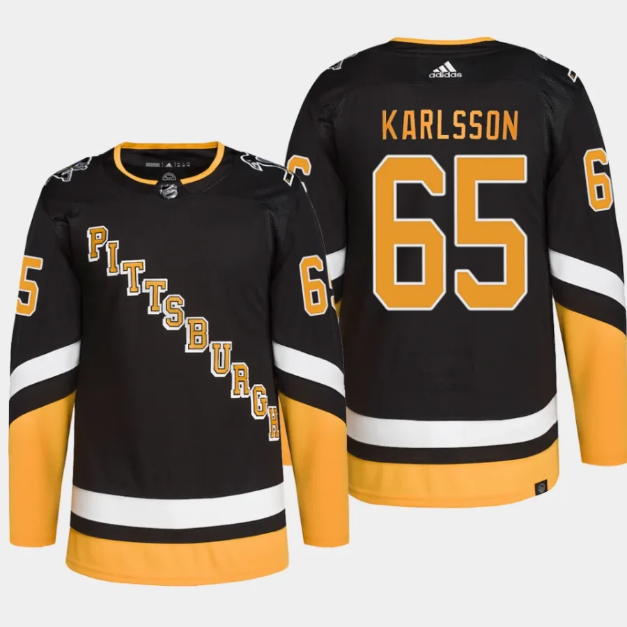 men penguins erik karlsson primegreen alternate authentic pro black jersey