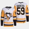 men penguins jake guentzel primegreen away authentic pro white jersey