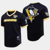 men pittsburgh penguins pro standard classic black mesh v neck t shirt