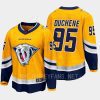 men predators matt duchene 2022 breakaway special edition 2.0 retro yellow jersey