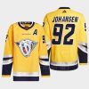 men predators ryan johansen 2022 authentic primegreen reverse retro 2.0 yellow jersey