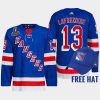 men rangers alexis lafreniere authentic 2022 metropolitan division champions royal jersey