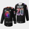 men rangers chris kreider warmups hispanic heritage night 2022 black jersey