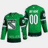 men rangers custom 2023 st. patricks day primegreen authentic jersey green