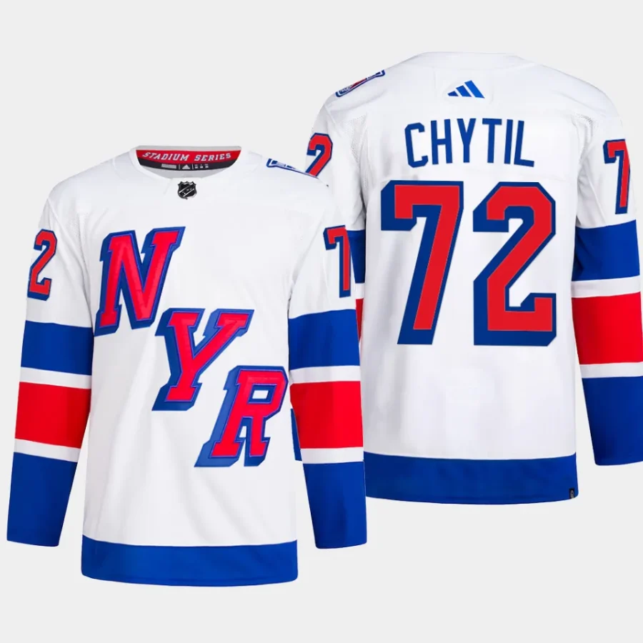 men rangers filip chytil authentic player 2024 nhl stadium series primegreen white jersey