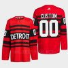 men red wings custom 2022 authentic pro reverse retro 2.0 red jersey