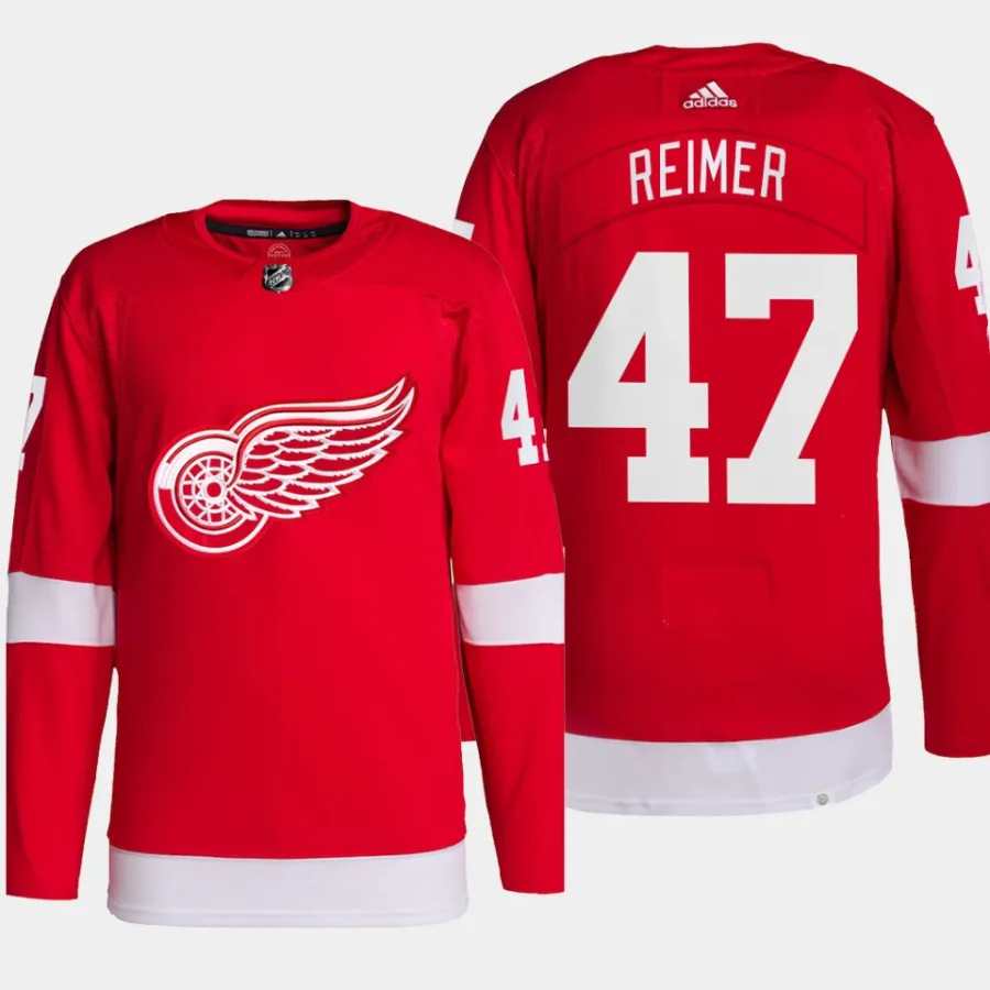 men red wings james reimer authentic pro home primegreen red jersey